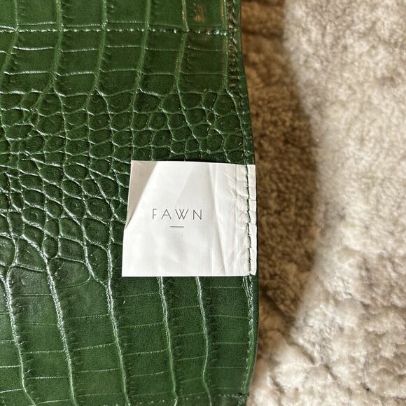 Stylish Green Snake Skin Pattern Diaper Changing Pad From Fawn - Picture 3 of 3